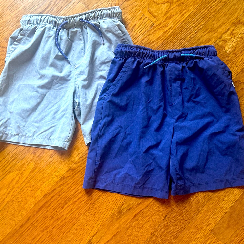 Boys Tommy Bahama Active shorts - Lot of 2 - Navy and Gray - Sz 10/12